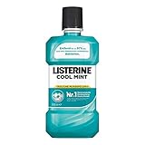 LISTERINE Cool Mint | Antibakterielle Mundspülung mit frischem Minzgeschmack | Für gesunde Zähne | 3er Pack (3 x 500 ml)