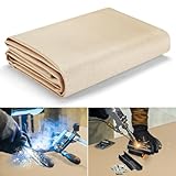 Schweißdecke 120x180 cm Feuerlöschdecke, Feuerfeste Unterlage, Mehrzweck Schweißmatten für Grills, Raucher, Camping und Industrie - Hochbelastbare Glasfaser - Brandschutzdecke, Brandschutzmatte