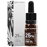 ORGANIC ELEMENTS CBD-Öl 25% Hanföl-Tropfen mit 2500 mg Cannabidiol – Vollspektrum – aus der Steiermark – 10 ml