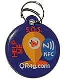 QR4G.com GPS Intelligentes Identifikationsschild für Haustiere (Hunde und Katzen) mit QR NFC GPS