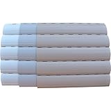 5 x 2 Meter PVC Rollladenlamelle Profil Rolladenlamelle Maxi 52mm Farbe: Grau