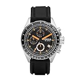 FOSSIL Herrenuhr Decker, 44mm Gehäusegröße, Quarz-Chronographenwerk