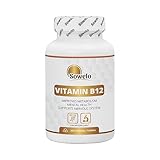 Sowelo - Vitamin B12, 200 Tabletten Vitamin B12 Hochdosiert, Hohe Konzentration 100 mcg Vitamin B12 (Cyanocobalamin), Verringert das Gefühl von Müdigkeit