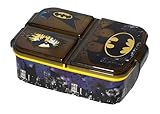 BRICOMIRAS Lunchbox Kinder Schule Lunchbox Kinder Freizeit Sandwich Toaster Schule Ideal für die Erholung Sandwich Brotdose Park Jungen Mädchen Sandwichbox Sandwichbox Schule (Batman)