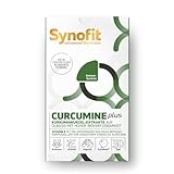 Synofit Curcumin Plus, 60 Kapseln I Flüssige Curcuma-Kapseln mit Omega-3 (EPA & DHA) I AstaReal Astaxanthin & Vitamin E I Hoch bioverfügbar I Curcuma-Extrakt für den Zellschutz & Vitalitätsformel
