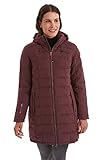 Killtec Damen Parka in Daunenoptik SKANE WMN QUILTED PRK - Damen Jacke mit abzippbarer Kapuze - Übergangsjacke ist wasserabweisend, pflaume, 38, 35618-000