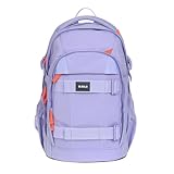 LÄSSIG Schulrucksack mit Reflektoren und höhenverstellbarem Rückenteil/School Backpack Bold Lavender