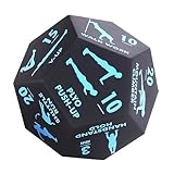 12-seitiger Fitnesswürfel – 12x10x10 Cm Fitnessgerät Für Ganzkörpertraining, Entscheidungswürfel Für Übungen, Trainingszubehör Für Fitnesskurse Und Heims-Fitnessstudio, Trainingshilfe Für Anfänger