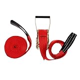 Slackline-Set mit Haken und Ratsche, Balance-Training, Spazierengehen, Hinterhof, 9,4 m