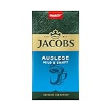 Jacobs Filterkaffee Auslese Mild & Sanft, helle Röstung, Kaffee gemahlen, geröstet in Deutschland, ideal für Filterkaffeemaschine & French Press, Intensität 5/10, 500 g