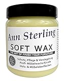 Ann Sterling'Soft Wax' Wachs Möbelwachs Shabby Chic Holzwachs Versiegelung Finish Wachs Kalkwachs (250ml, Farblos)