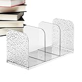 Gungtj Paper Holder Rack | Document Storage Rack | Vertical File Organizer | Desktop Organizer File Sorter Transparent Vertical Compartments Rack for Home, Offices and Classroom