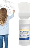 TABSIRAH Weiße Farbe für Wand, 180 g, tragbare Wandreparaturpaste, weiße Deckenfarbe, geruchlose Malerei mit Pinsel für flache Decken-Reparatur