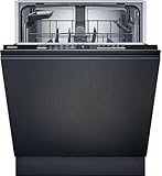 Siemens SN61IX14TE, iQ100, Smarter Geschirrspüler Vollintegriert 60 cm, varioSpeed on demand, hygienePlus für starke Reinigung, Höhenverstellbarer Oberkorb, Automatikprogramm, infoLight, aquaStop