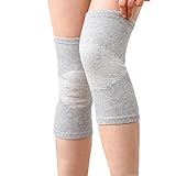 KLOVA Unisex-Kniebandage, Bambuskohle-Stoff, Sport-Kompressionsbandage, warme Waden-Kompressionsmanschette