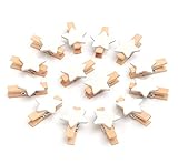 ABSOFINE 100 Stück Sternen Wäscheklammer Holz Weihnachten Holzklammern zum Foto Kleine Handwerk klammern für Party Weihnachten Dekoration Hochzeit