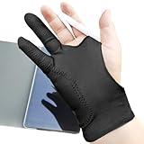 Anti-Touch für Künstler – Zwei-Finger-Zeichentablett, Glatte Elastizität, Links-Rechtshänder, Skizzier-Malstift-Schutz, Schweißabsorption, Design