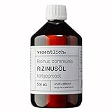 wesentlich. Rizinusöl kaltgepresst 500ml - 100% reines Rizinusöl - für Haut und Haare, Wimpern und Augenbrauen