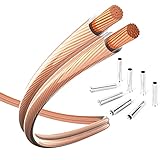 inakustik Lautsprecherkabel, 10m transparent, 2 x 1,5 mm², inkl. 8 Aderendhülsen, verlegefreundliche S/Z-Verseilung - farblich kodiert, universell einsetzbar, Artikel 003021010A, Made in Germany