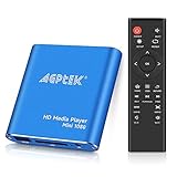 AGPTEK Mini 1080P Full HD Digital Mediaplayer Medienspieler Medienspieler mit Fernbedienung für MP3, WMA, OGG, AAC, FLAC, APE, AC3, DTS, ATRA