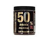 50% Artemia Softgranulat XL,Fischfutter Aquarienfische, Pflanzenproteine Vitamine Mineralien, Diskus Kampffische Guppys Welse, Alleinfuttermittel,Hauptfutter Süß-und Meerwasserfische