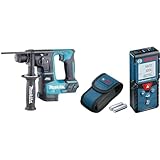 Makita Akku-Bohrhammer (Ohne Ladegerät), Blau/Schwarz, Ohne Akku - SDSPlus 18 V & Bosch Professional Laser Entfernungsmesser GLM 40