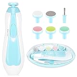 Baby-Nagelknipser-Set mit Licht – sichere elektrische Nagelknipser-Set für Neugeborene, Mädchen, Kleinkinder, Zehen und Fingernägel – Pflege, Politur und Trim