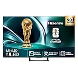 Hisense 50U7Q Fernseher 50 Zoll, 4K Mini LED ULED, Smart TV, Hi-View AI Engine, 144Hz Game Mode Pro, FreeSync Premium, Built in Subwoofer, Dolby Vision IQ Atmos, Airplay, Sprachsteuerung[2025]