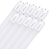 NCC-Licht 10 x LED Leuchtmittel Röhre T8 120cm 18W/840 G13 HO 2880lm neutralweiß 4000K inkl. Starter