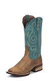 Justin Boots Stampede Sliver Collection Damen Tan/Buffalo, Größe 39