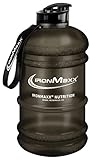 IronMaxx Water Gallon - Schwarz - Matt 2200ml | BPA & DEHP frei | auslaufsichere Trinkflasche mit Messskala | in verschiedenen Farben erhältlich