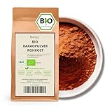 Kamelur 1kg BIO Kakao Pulver aus besten Kakaobohnen - Rohkost - 100% reiner Kakao, BIO Kakaopulver stark entölt - verpackt in biologisch abbaubarer Verpackung