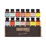 Smokehouse by Thoughfully Gourmet BBQ Saucen Probier-Set - Geschenkbox mit 14 veganen Barbecue Grill-Saucen - 14 x 45 ml