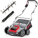 IKRA BOSCH 36V Akku 3in1 Vertikutierer Rasenlüfter IB-SR 36, Fangkorb 45l, Arbeitsbreite 36cm, ohne Akku & Ladegerät