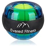 EVEREST FITNESS Gyroskopischer Handtrainer in grün zum Training der Hand- und Armmuskulatur - Hand Trainingsgerät, Gyroskop, Handgelenk Trainer mit einem ergonomischen Griff