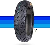 YUMEIGE 90/80-12 Reifen 50J | 90 80 12 Reifen for Motorräder | 90/80/12 Schlauchlos-Typ for Vorder- und Hinterräder | Abriebfest und rutschfest | 4 PR Motorradreifen for On-Road & Mini