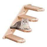 Kletterstufen für Katzen, Wandregal, schwebende Wandregale, robuste Katzentreppe | Kletterregal für Katzen, Treppen und Stufen für Katzen, platzsparend, Zubehör
