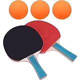 BESPORTBLE Pong-Paddel-Sets Tragbares Tischtennis-Paddel-Kit Tennisschläger mit Bällen Tischtennisschläger Spielzubehör