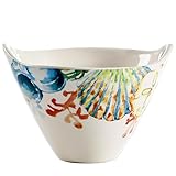 Lnhgh Salatschüsseln zum Essen, kleine Obstschale | Farbiger Doppelohr-Schüssel, Porzellanschalen, bunte Blumenschalen für Eisjoghurt, Sundae