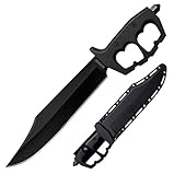 Cold Steel, Bowiemesser, Chaos Bowie, Klinge: 26,7 cm, Clip Point, Outdoormesser, schwarz