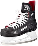 Bauer Herren Pro Skate Feldhockeyschuhe, Schwarz Schwarz Weiss Rot Si 900, 38.5 EU