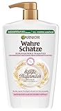 Garnier Wahre Schätze Beruhigendes Shampoo Sanfte Hafermilch, XXL Formal 1L, für empfindliches Haar und sensible Kopfhaut, 1000 ml