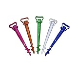 Gogogmee Strandschirm Erdspieß Mit Drehmechanismus Stabiler Sonnenschirmständer Für Sand Und Lockeren Boden Für Garten Camping Und Strand Grün