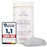 Salora ® Premium Totes Meer Badesalz 1150gr [Frei von Zusatzstoffen] - Meersalz Badesalz aus Jordanien - Vollbad oder Fußbad Salz mit Peeling Effekt als Badezusatz oder Saunasalz - Fein