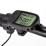 windmeile | Display KT-LCD5, Waterproof, Bordcomputer, Tachoanzeige, LCD-Display, Beleuchtet, Multifunktional, 5-pin Julet Stecker, E-Bike, Elektro Fahrrad, 24V/36V/48V