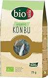 BIOASIA Bio Konbu, 100% natürliche Algen, ideal zur Aromatisierung von Suppen, Brühen & Aufgüssen, 1 x 25 g