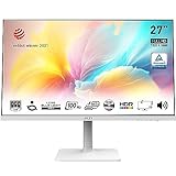 MSI Modern MD272XPWDE 27 Zoll (69 cm) Business Monitor, FHD (1920x1080), 100 Hz, IPS Panel, USB-C, HDMI, Displayport, Weiß