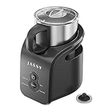 JASSY Milchaufschäumer und Dampfgarer, 4-in-1, automatischer elektrischer Milchdampfer, leistungsstarker Schaum, 300 ml heiß/kalter Schaumbereiter und Milchwärmer mit 4 Modi für Latte/Cappuccino/warme