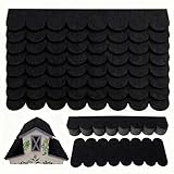 32 STK selbstklebende Dachpappe für Vogelhaus, Dachschindeln in Schwarz (30x5cm & 30x11cm) – für Nistkasten, Insektenhotel, Hasenstall, DIY-Vogelhäuschen, Hundehütte & kreative Holzprojekte