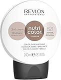 REVLON PROFESSIONAL Nutri Color – TONING FILTERS 821 Hellblond Irisé Asch, 240 ml, pflegende Farbmaske mit INSTA-PIC-TECHNOLOGY™, Tönungsmaske zur Farbauffrischung von kühlen Perlmutttönen